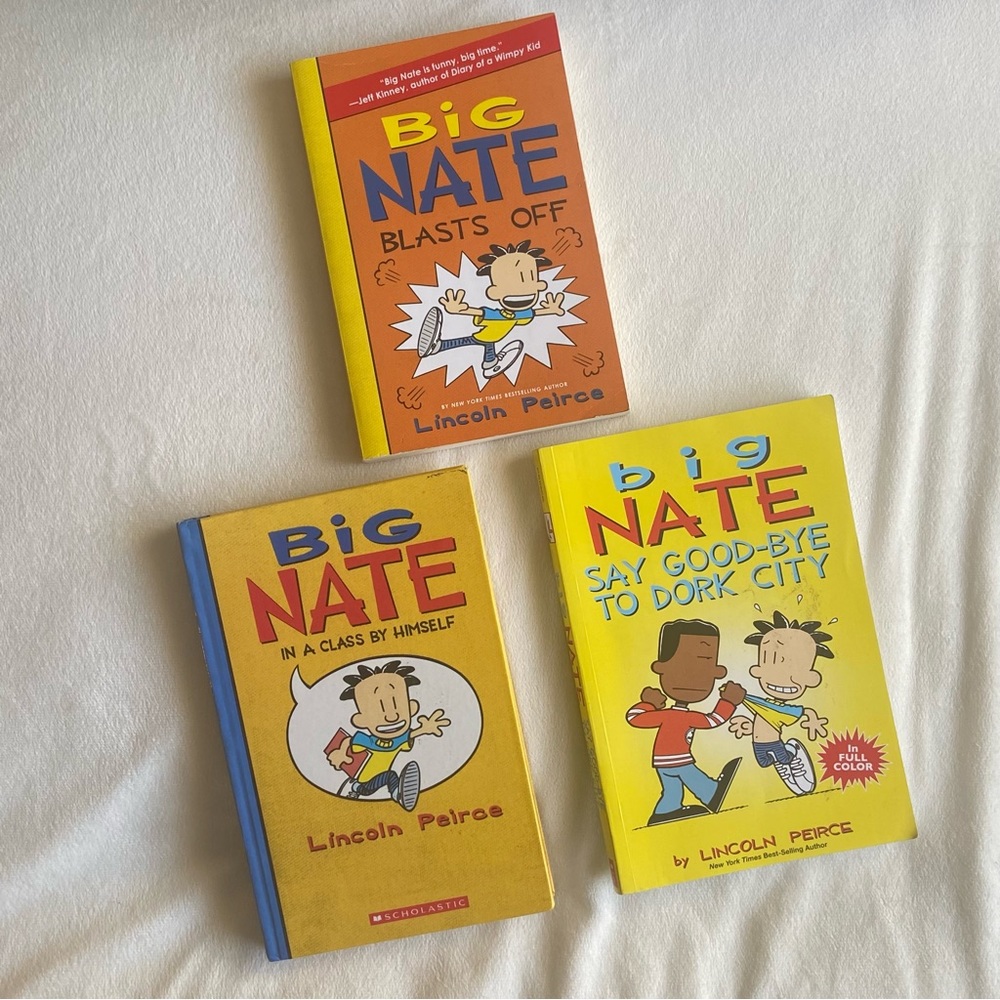 Big Nate Books Set of 3 Books by Lincoln Peirce
